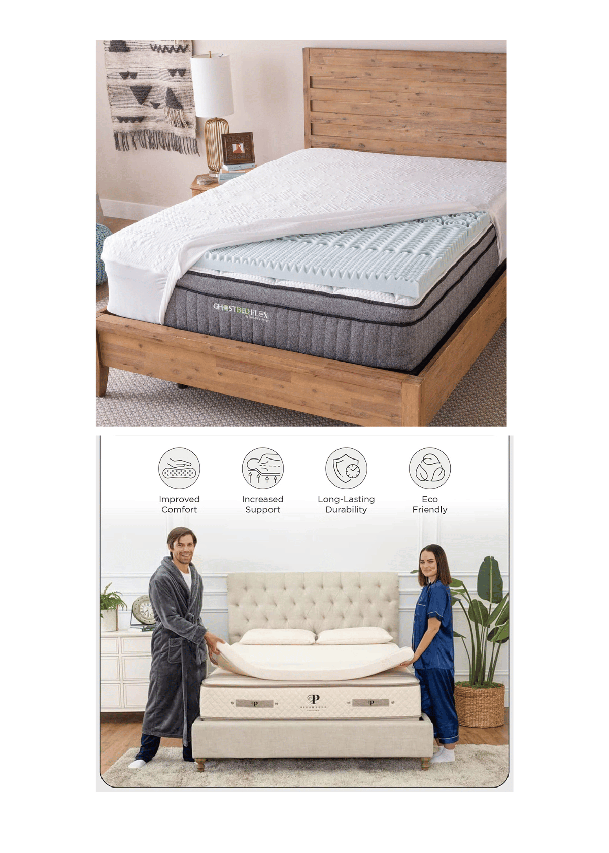Sleep Better Tonight with the Perfect Mattress Topper( Credit: Nectar Sleep ; PlushBeds)