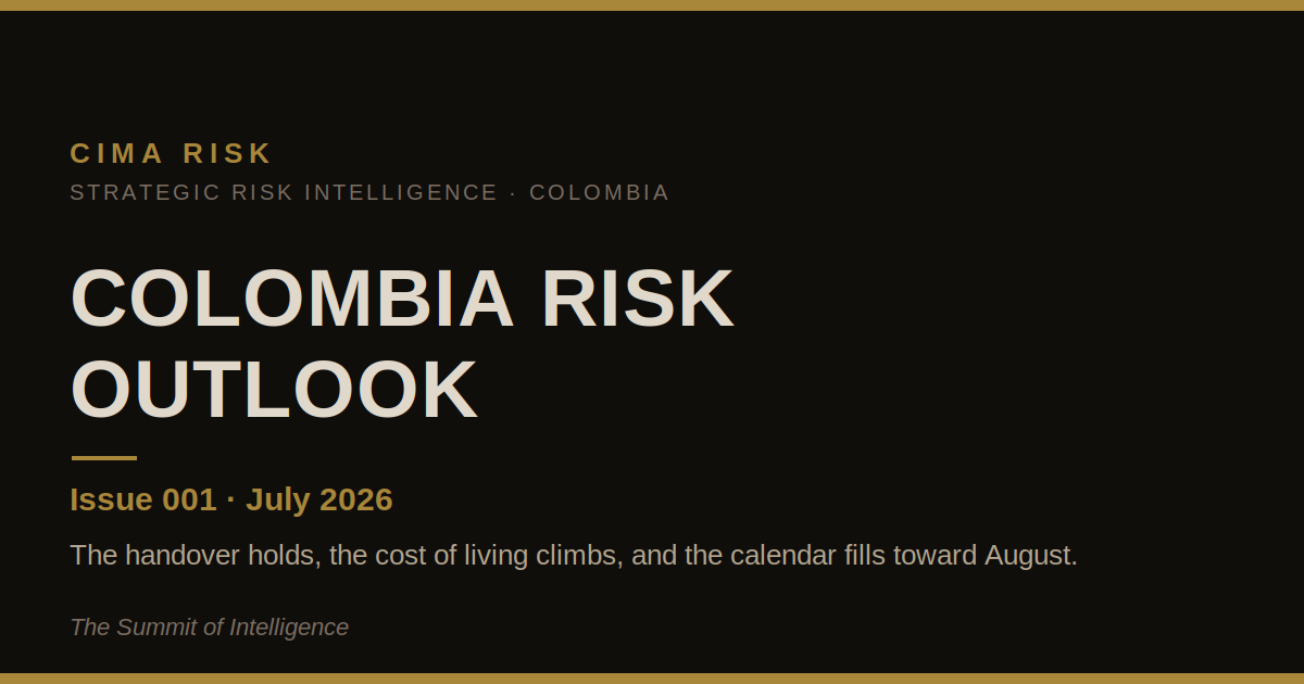 Colombia Risk Outlook: July 2026