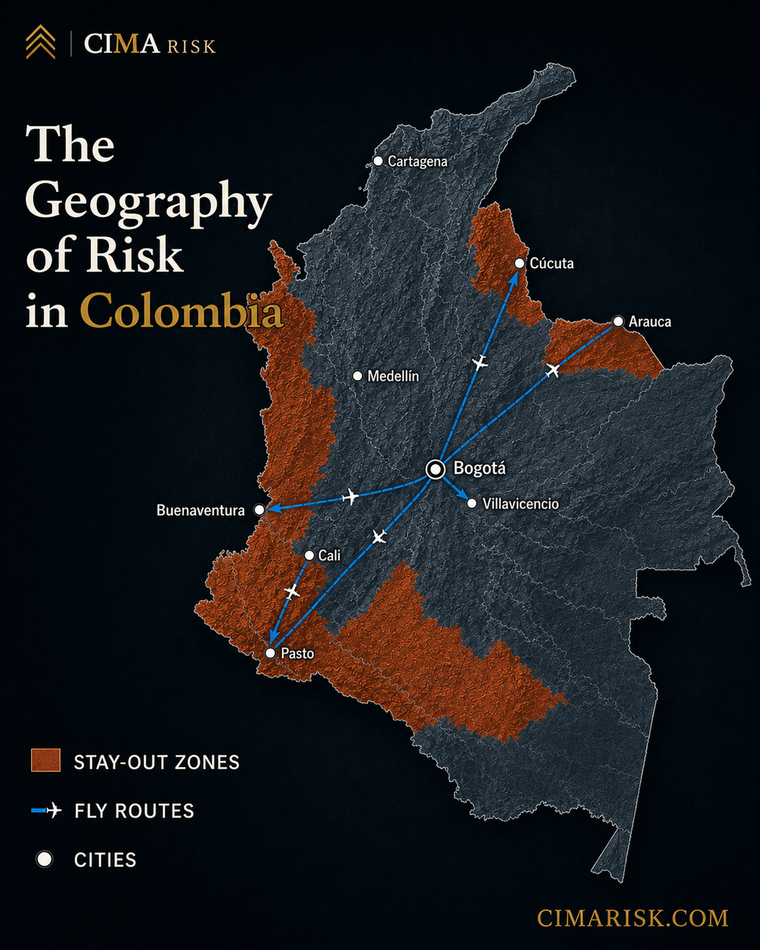 The Geography of Risk in Colombia: Where the Danger Concentrates