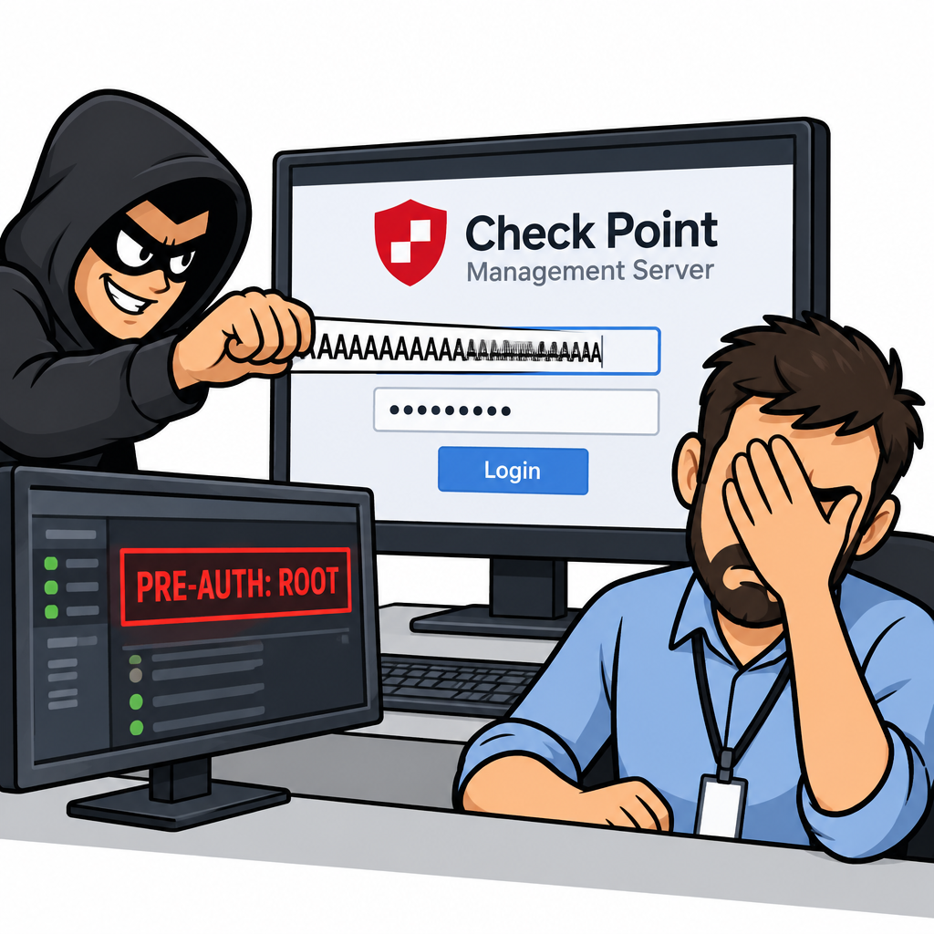 Check Point Security Management pre-auth root RCE