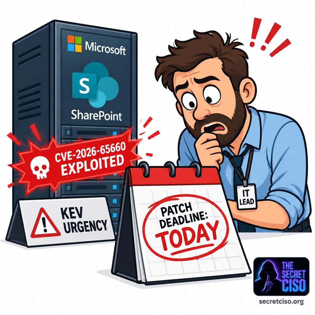 Microsoft SharePoint CVE-2026-65660 KEV deadline