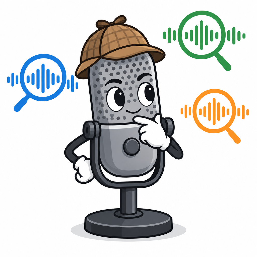 Podcast mic as detective