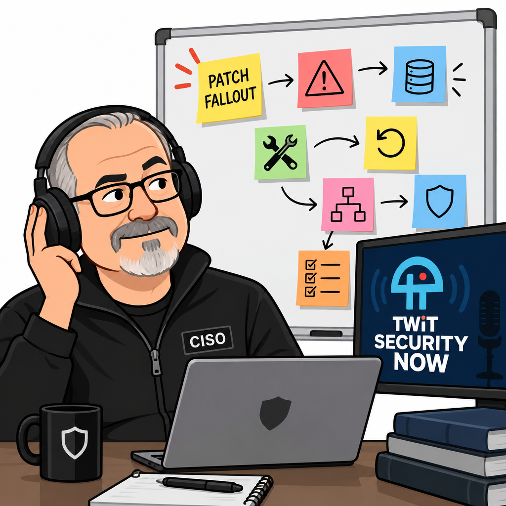Security Now episode on patch fallout