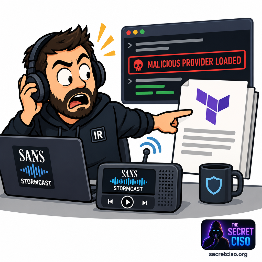 SANS Stormcast on ClickFix and malicious Terraform