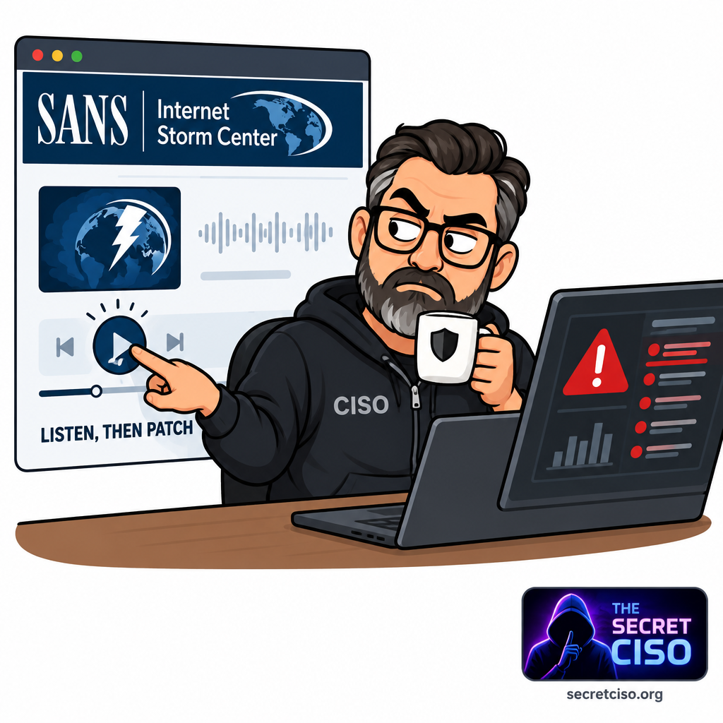 SANS Stormcast podcast episode for CISOs