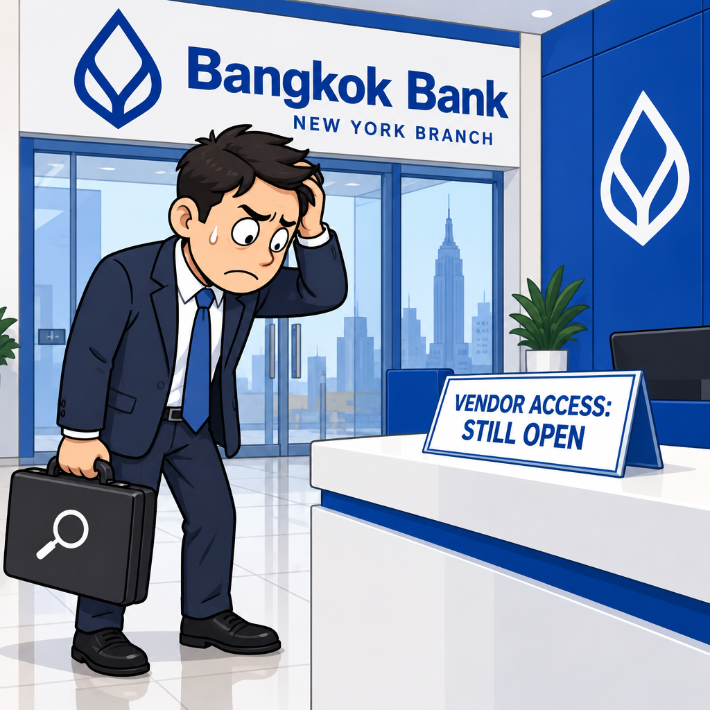 Bangkok Bank New York vendor access breach notice