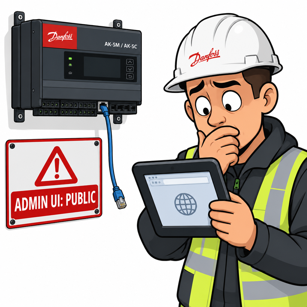 Danfoss AK-SM/AK-SC controller compromises