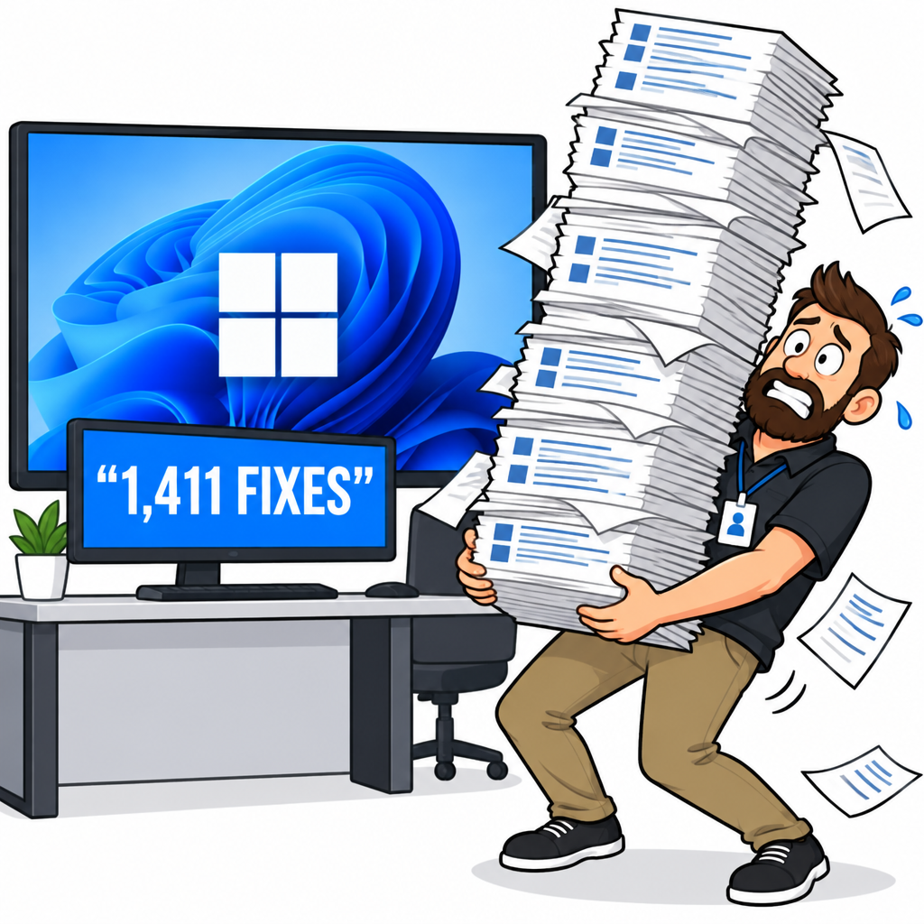 Microsoft Patch Tuesday 1,411 fixes
