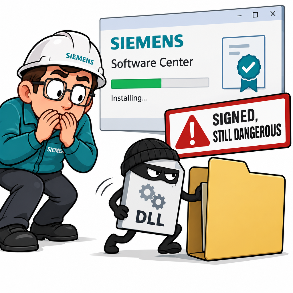 Siemens Software Center ClickFix DLL side-loading