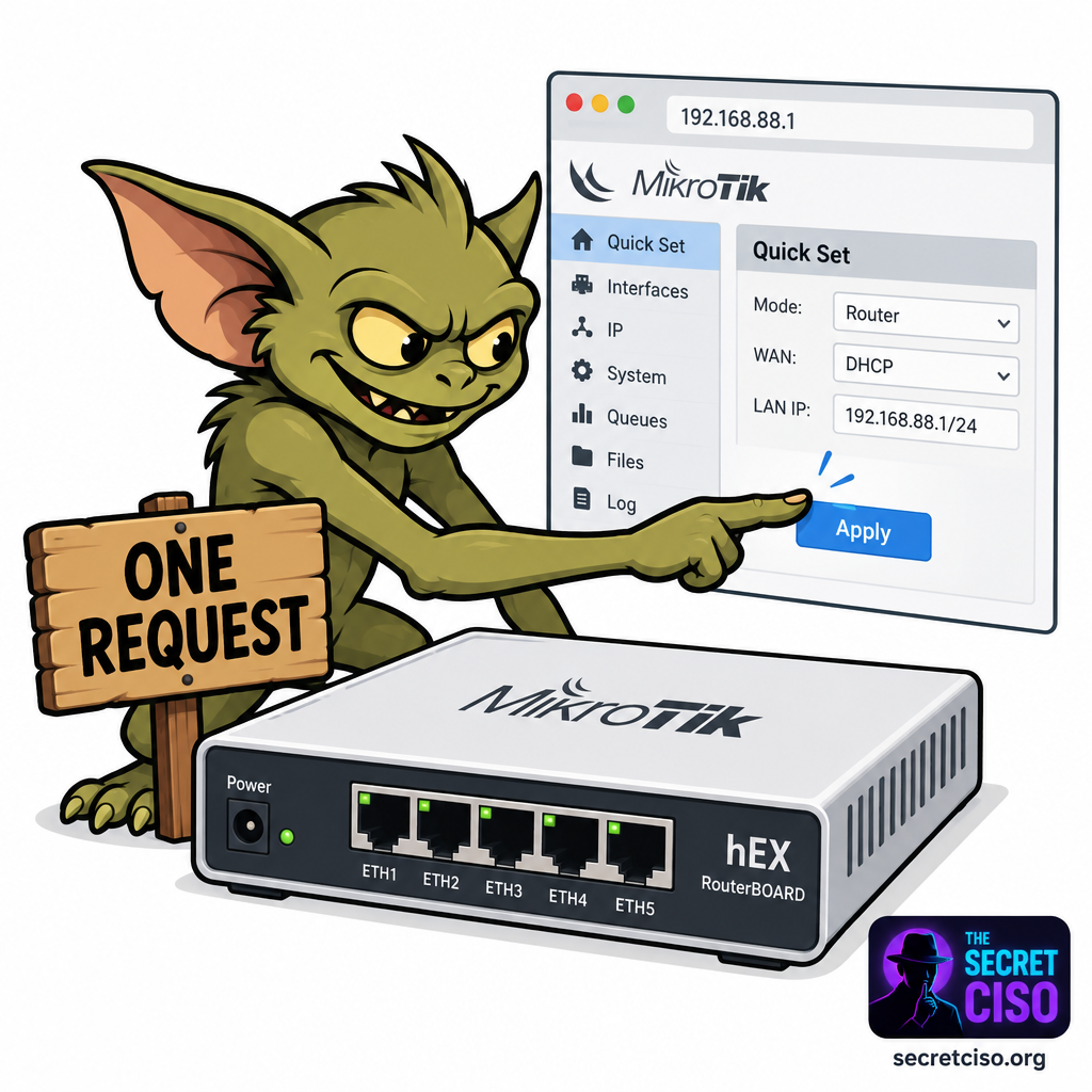 MikroTik RouterOS pre-auth RCE CVE