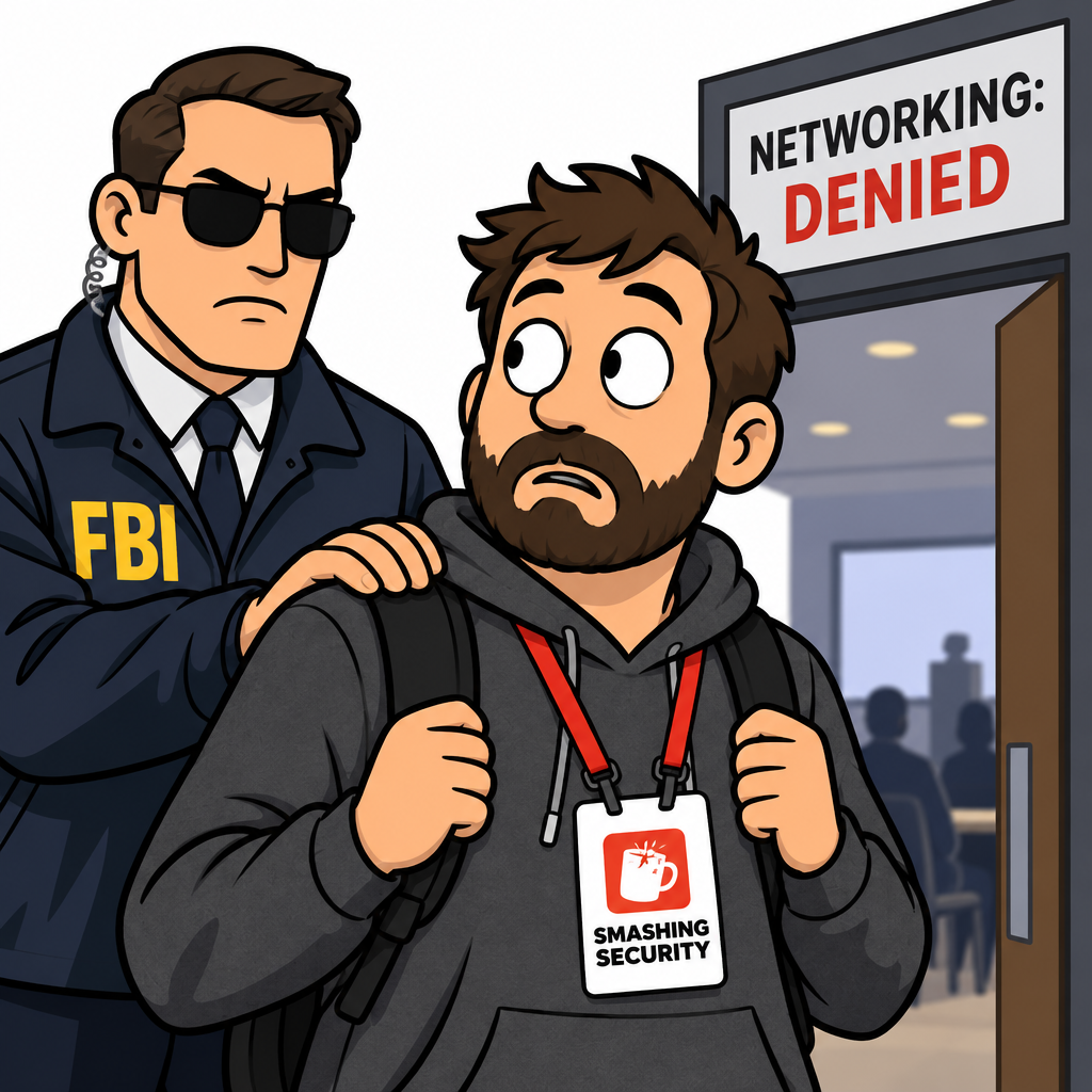 Smashing Security podcast ransomware negotiator arrest story