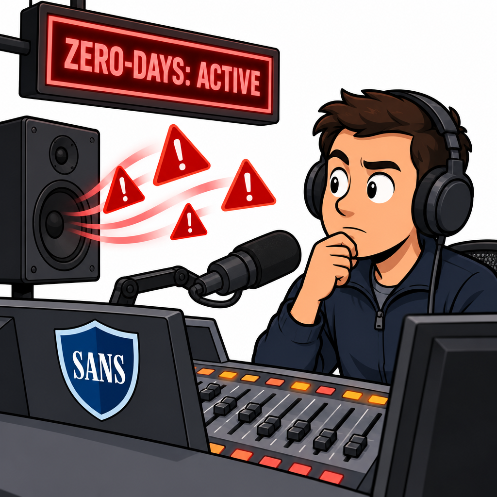 SANS Stormcast episode on exploited zero-days