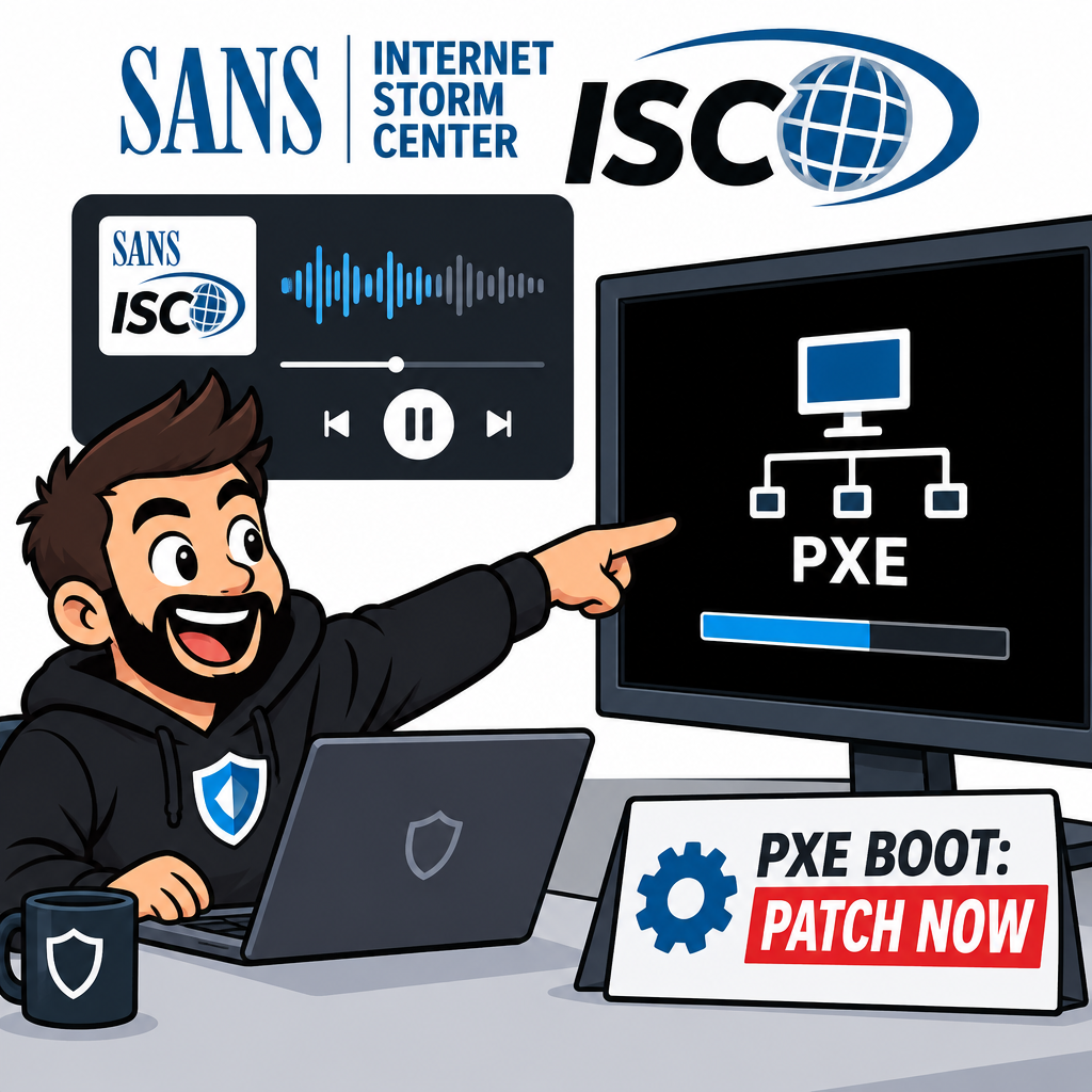SANS Stormcast episode on PXE pre-boot RCE