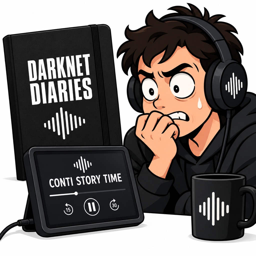 Darknet Diaries episode about Conti ransomware