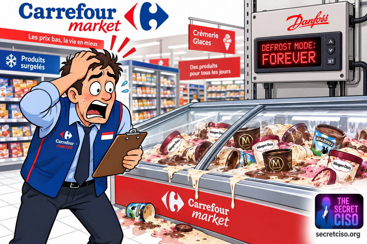 French supermarket refrigeration controllers hack (Danfoss)
