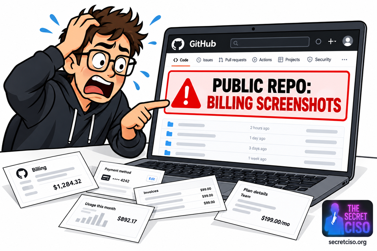 AI coding agents leaking GitHub screenshots