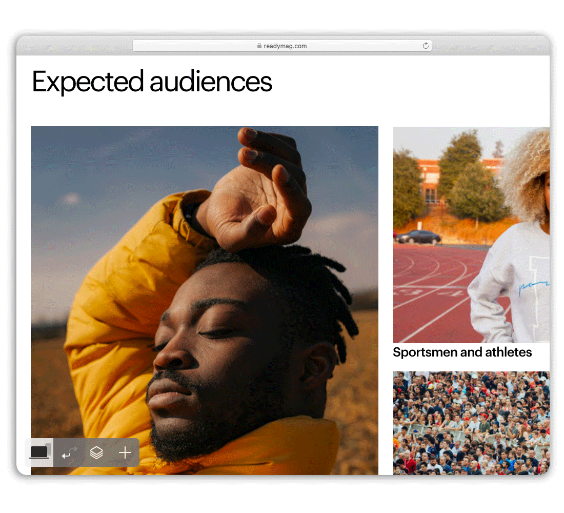 readymag blog_desktop keyhole in the editor
