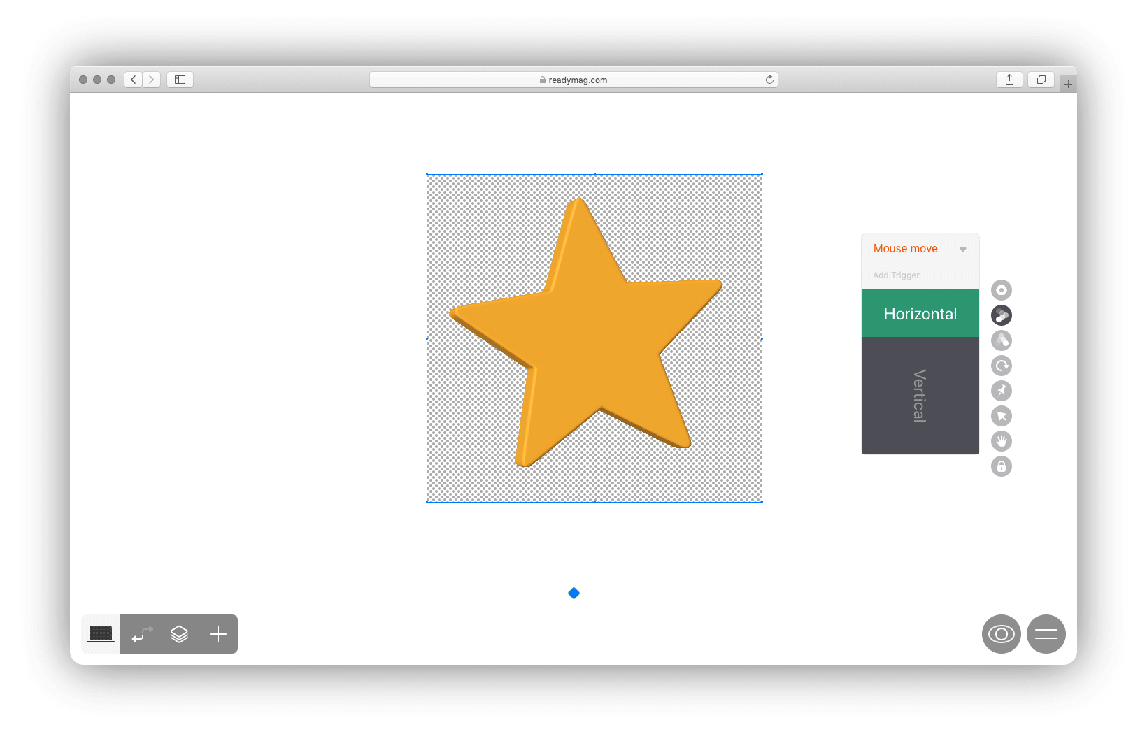 readymag blog_activate shots by moving the cursor or finger