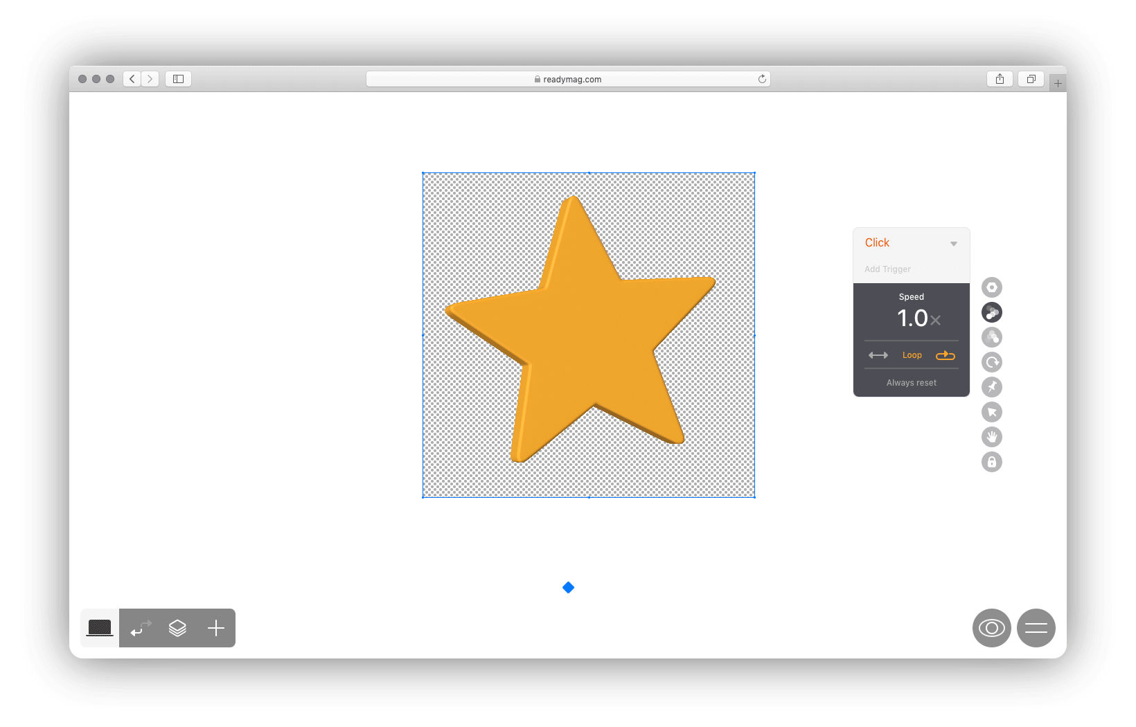 readymag blog_activate shots by click