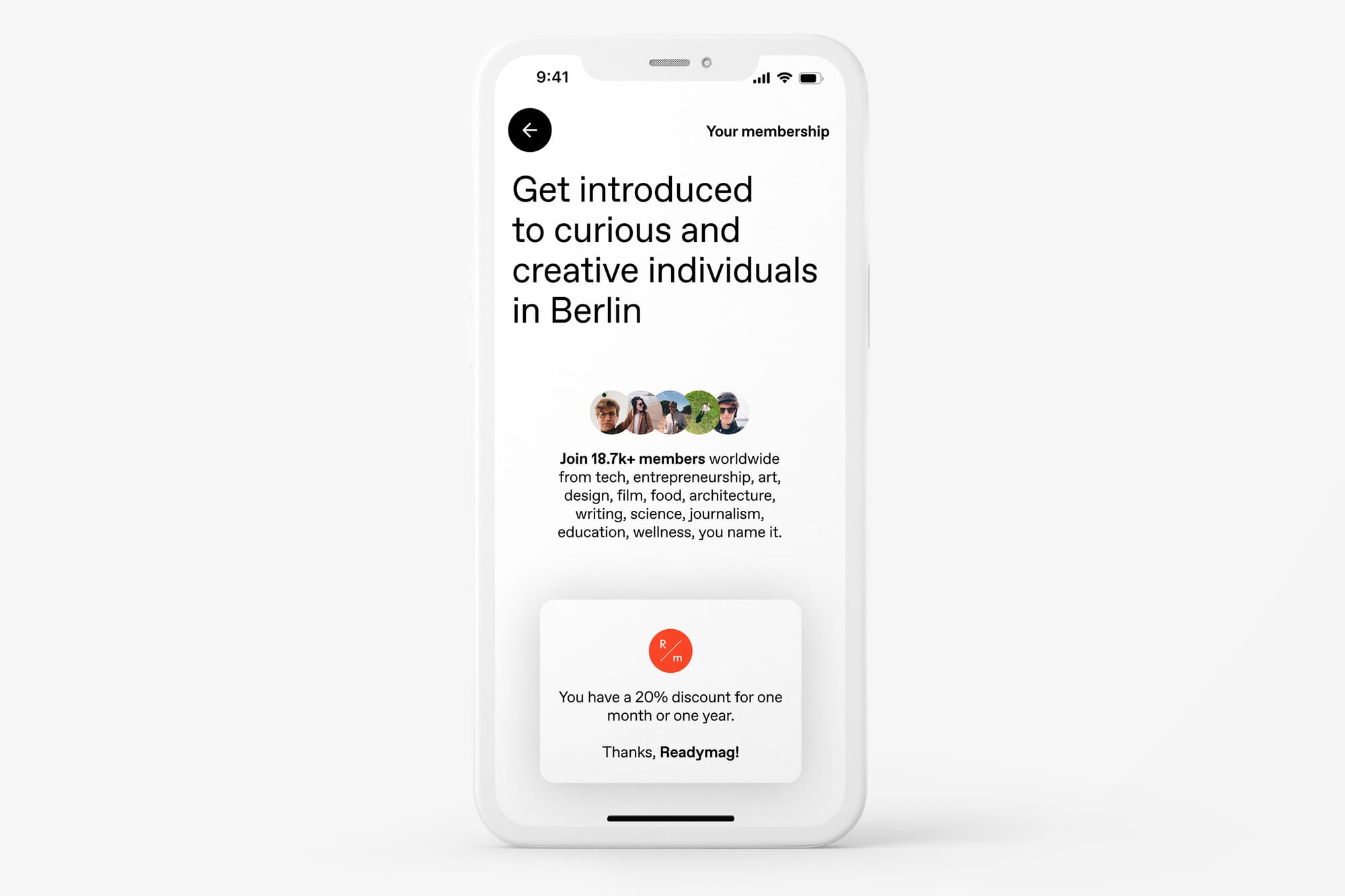 image: join the breakfast with the readymag invite promo code