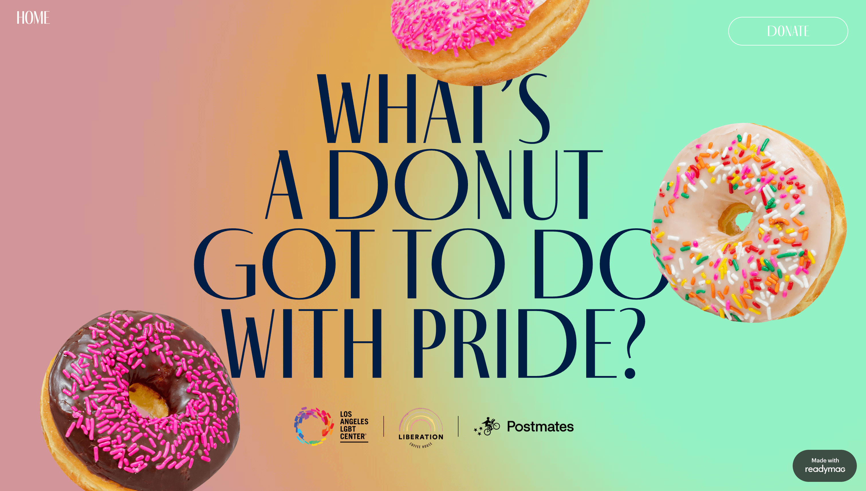 readymag blog: screenshot from “Cooper Pride” by Los Angeles LGBT Center, Liberation Coffee House and Postmates