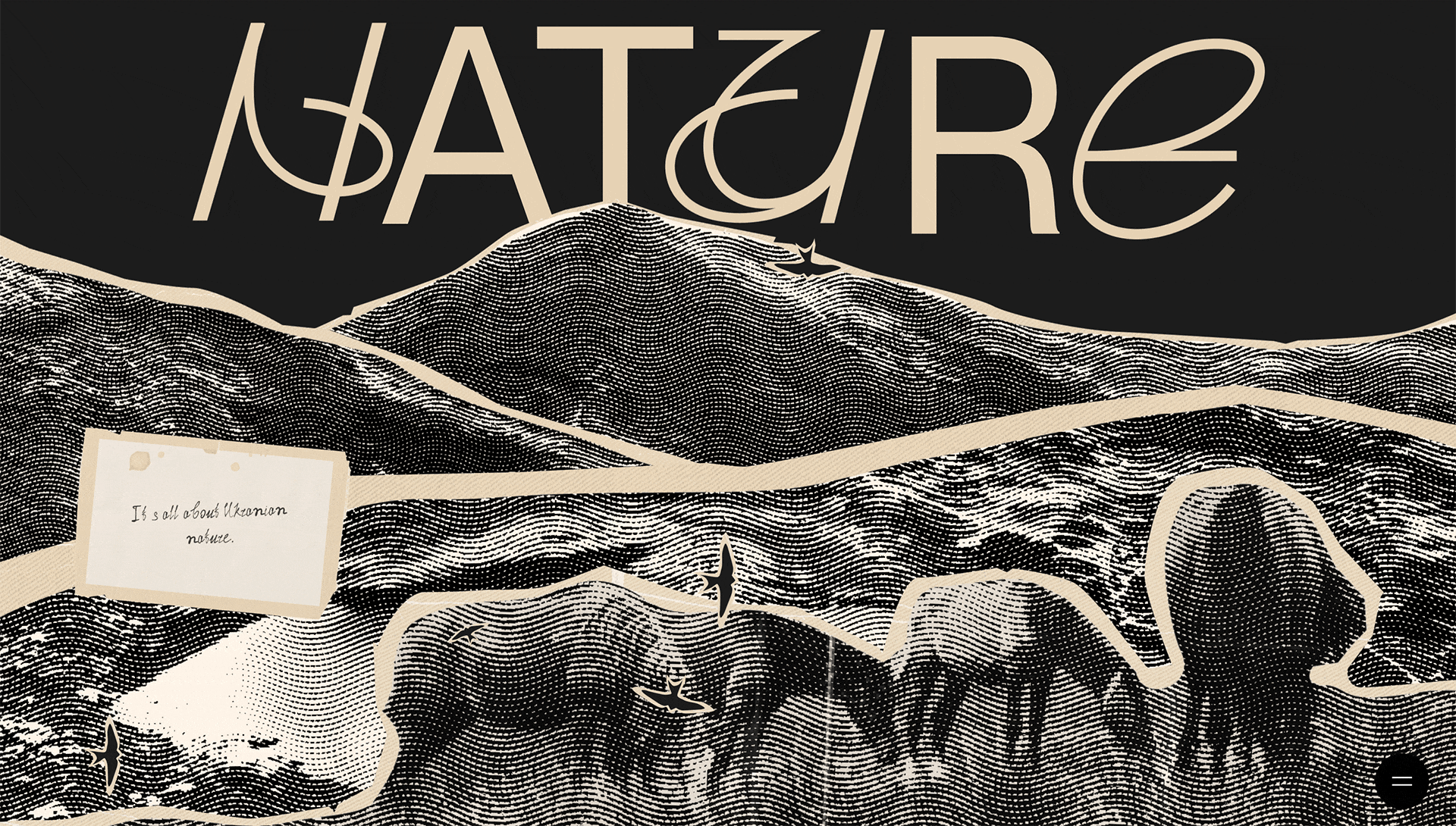 readymag blog: screenshots from “The Message to Ukraine” by Obys