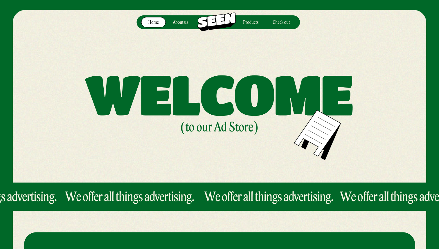 readymag blog Screenshot of Seen advertising agency by Marie Estaire