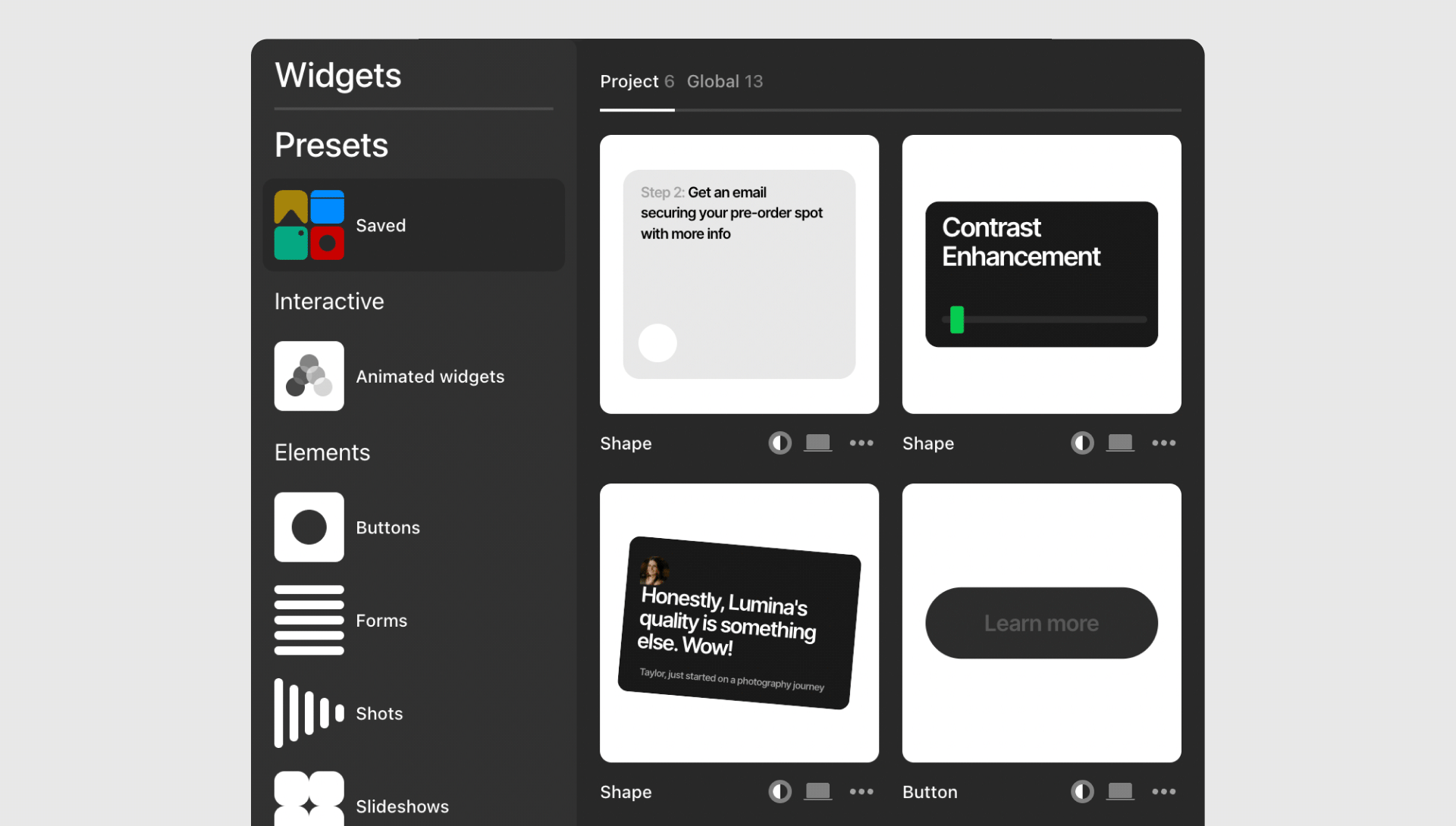 readymag blog: global settings for team plans