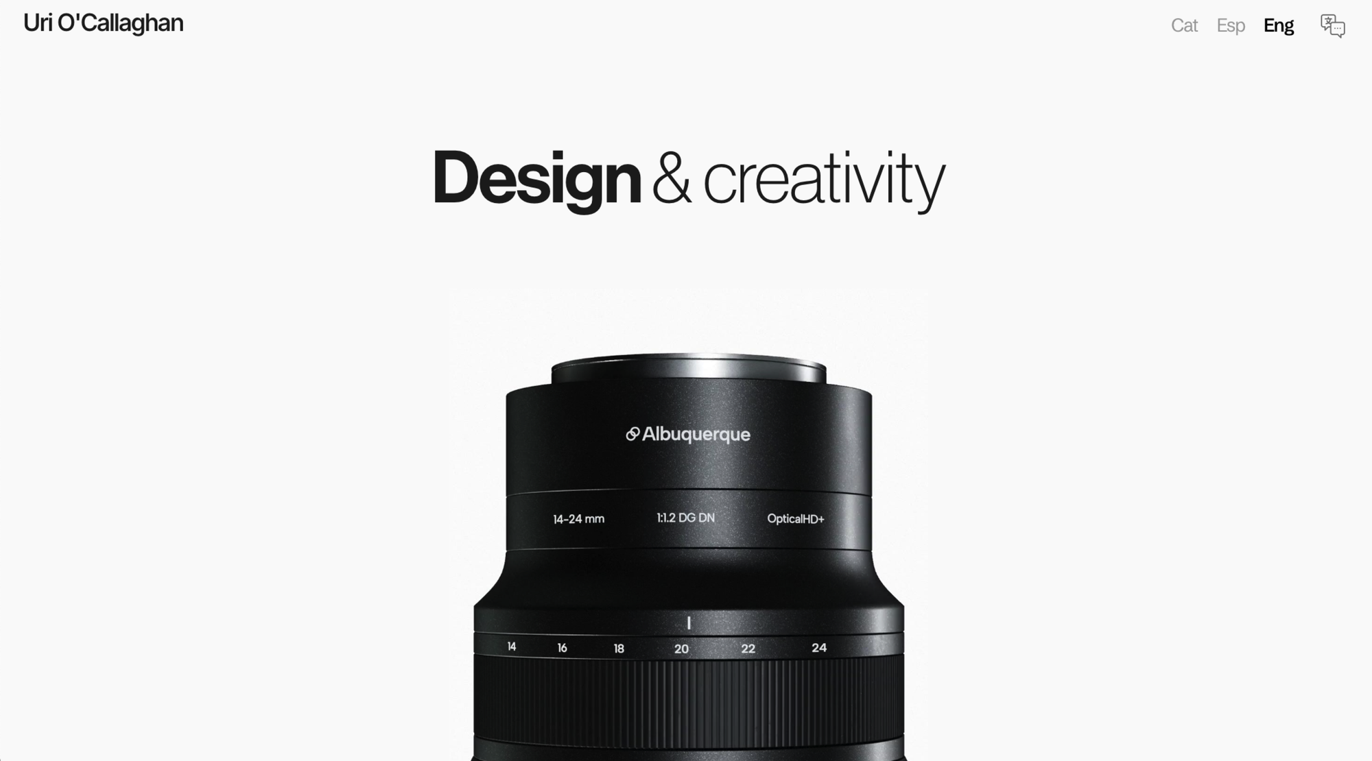 Uri O'Callaghan's portfolio made with Readymag.