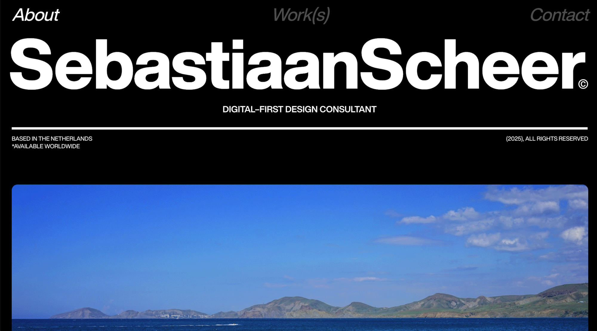 Sebastiaan Scheer portfolio made with Readymag.