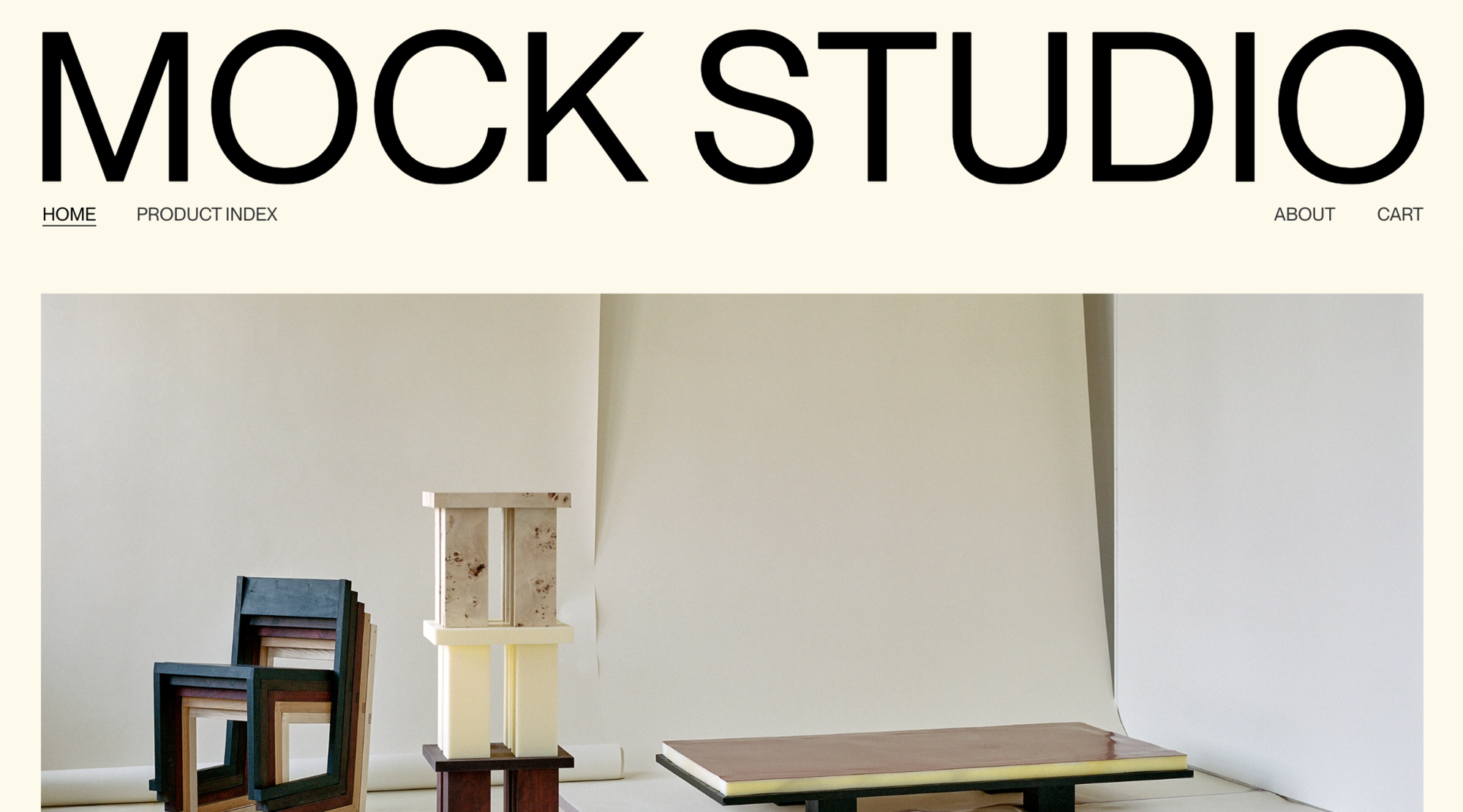 Readymag blog_A furniture shop website with simple visuals and checkout