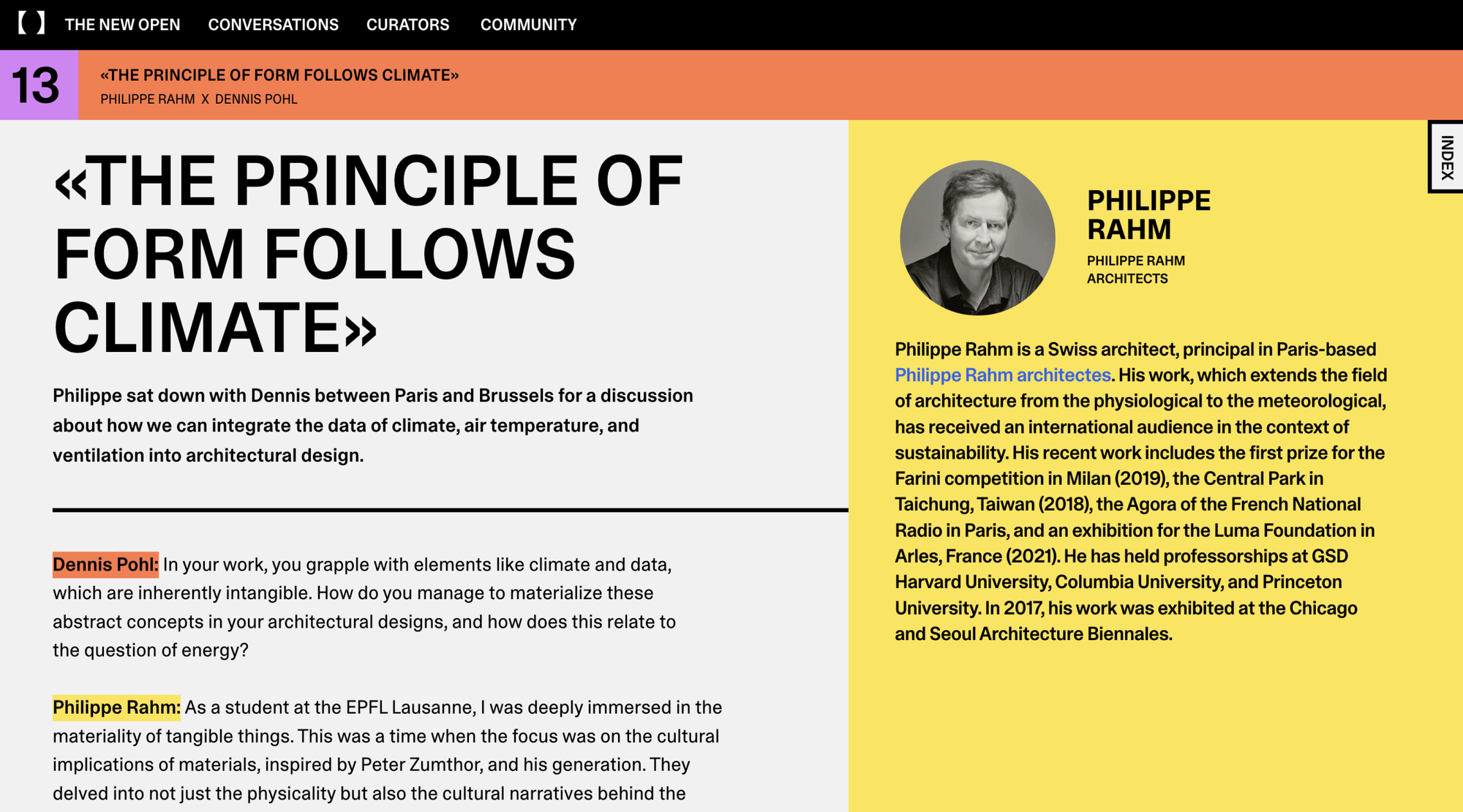 Readymag blog_This editorial example utilizes layout dynamics and several accent colors so effectively that it invites readers to dive deeper into the content