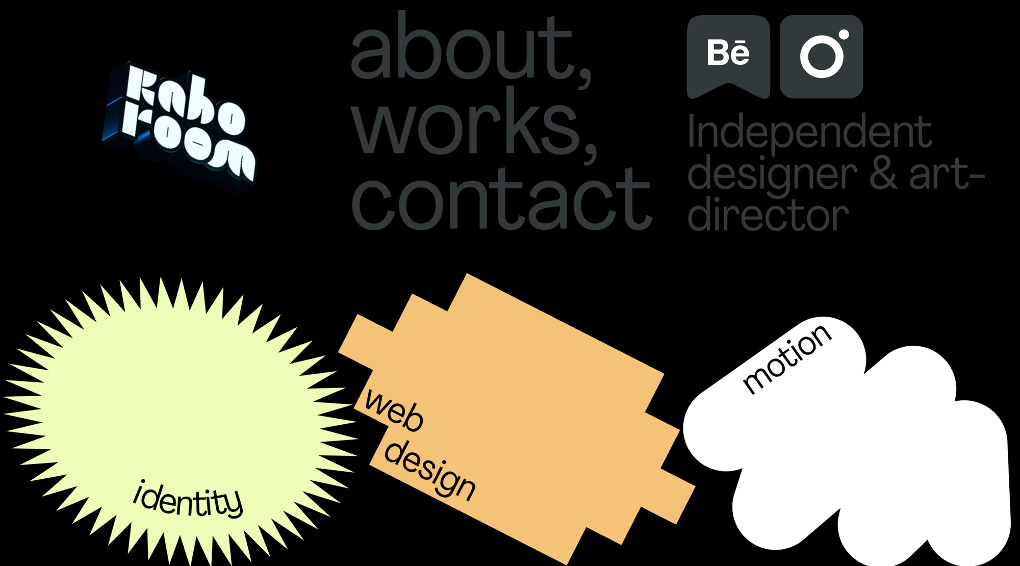 Readymag blog_Bold use of color combinations on the website of an independent art director