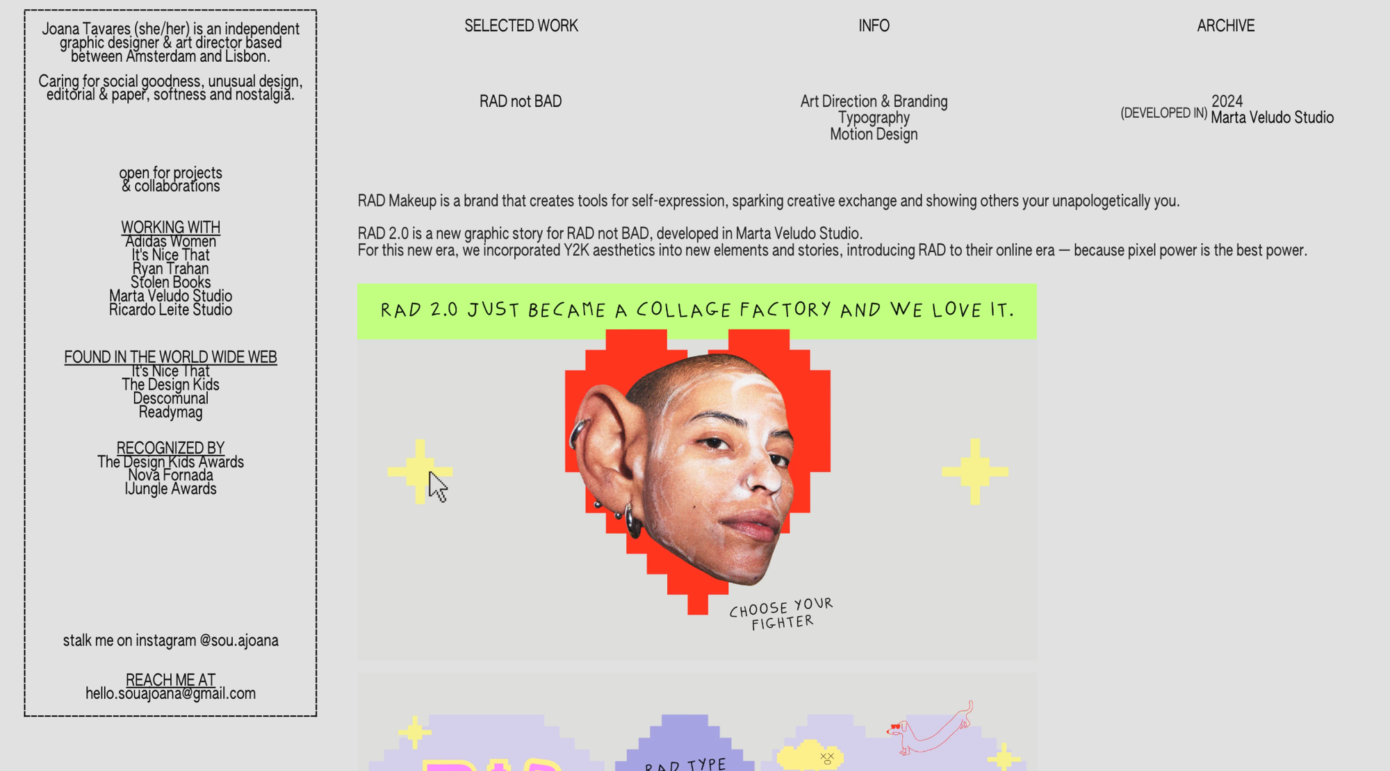 Readymag blog_Joana Tavares portfolio