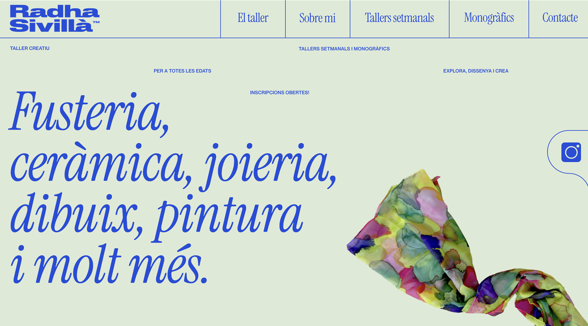 Readymag blog_Website of Radha Sivilla