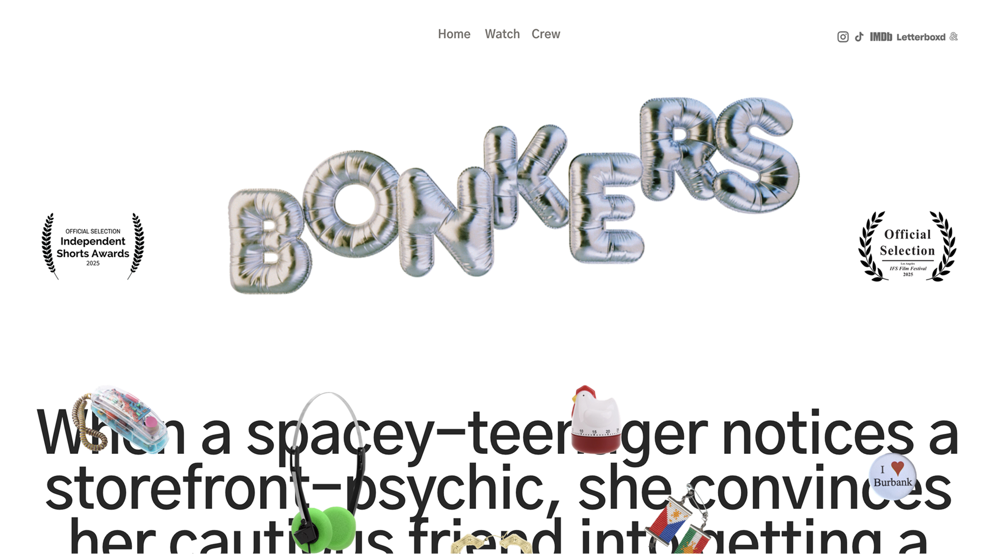 Readymag blog_Website of the film “Bonkers”
