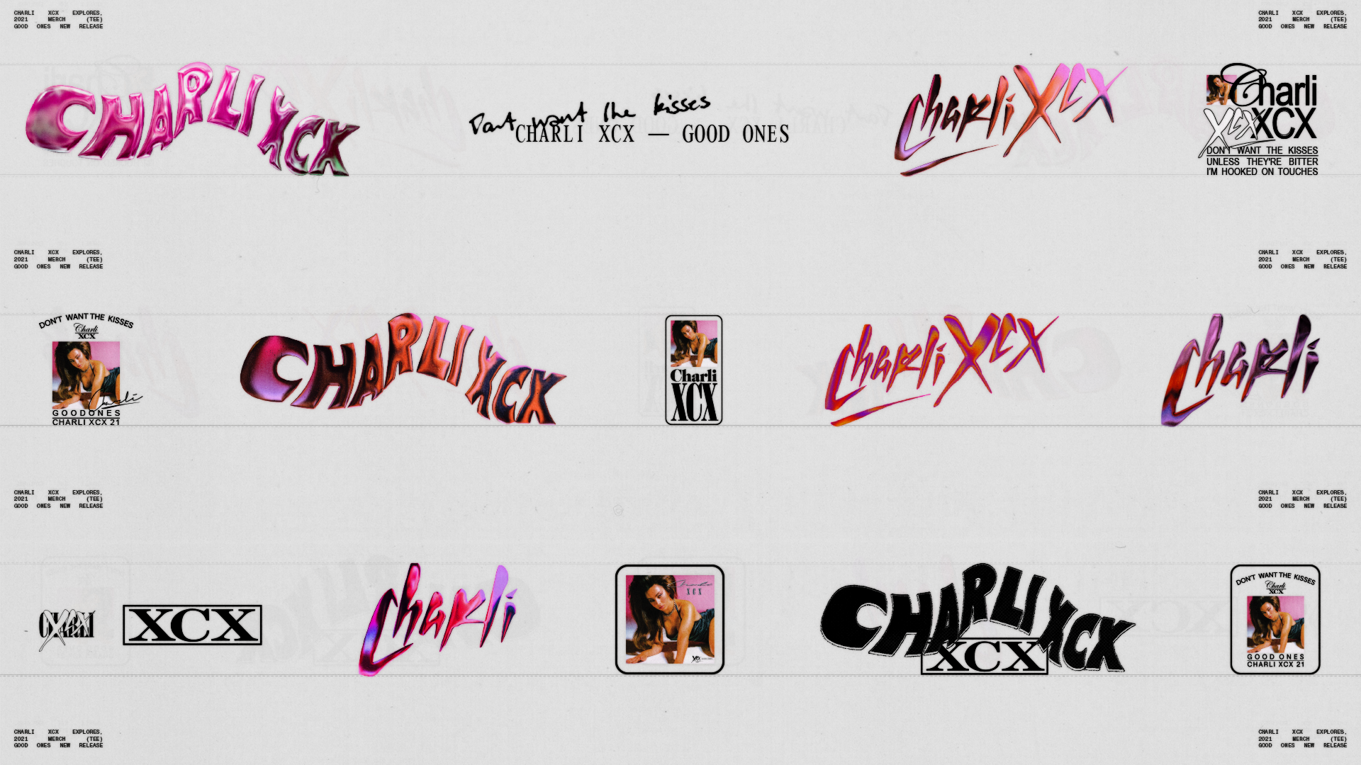 Readymag blog_Elements of design for Charli XCX merch by Studio NARI