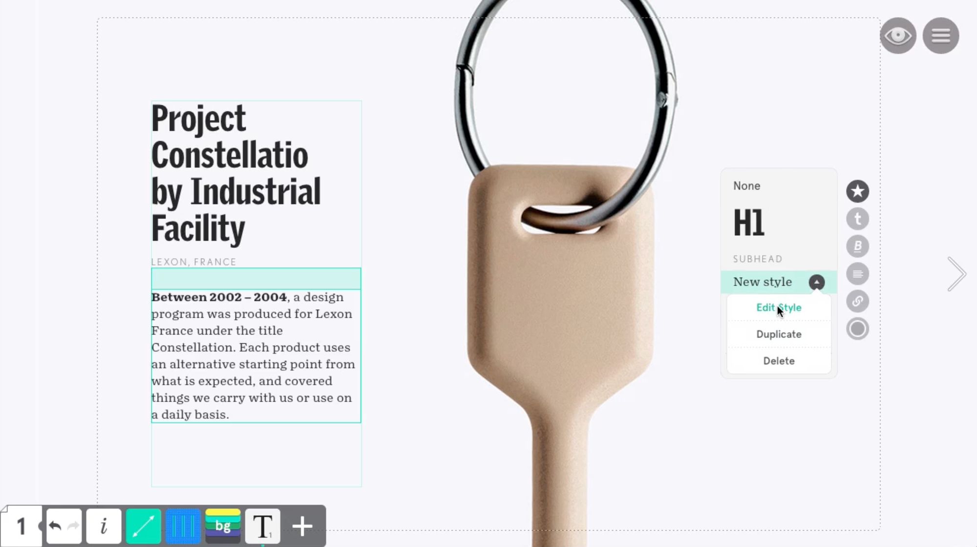 Readymag blog_The first text widget in Readymag (2013)