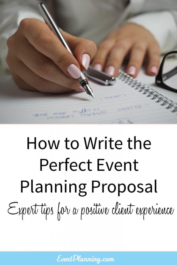 How to Write an Event Planning Proposal