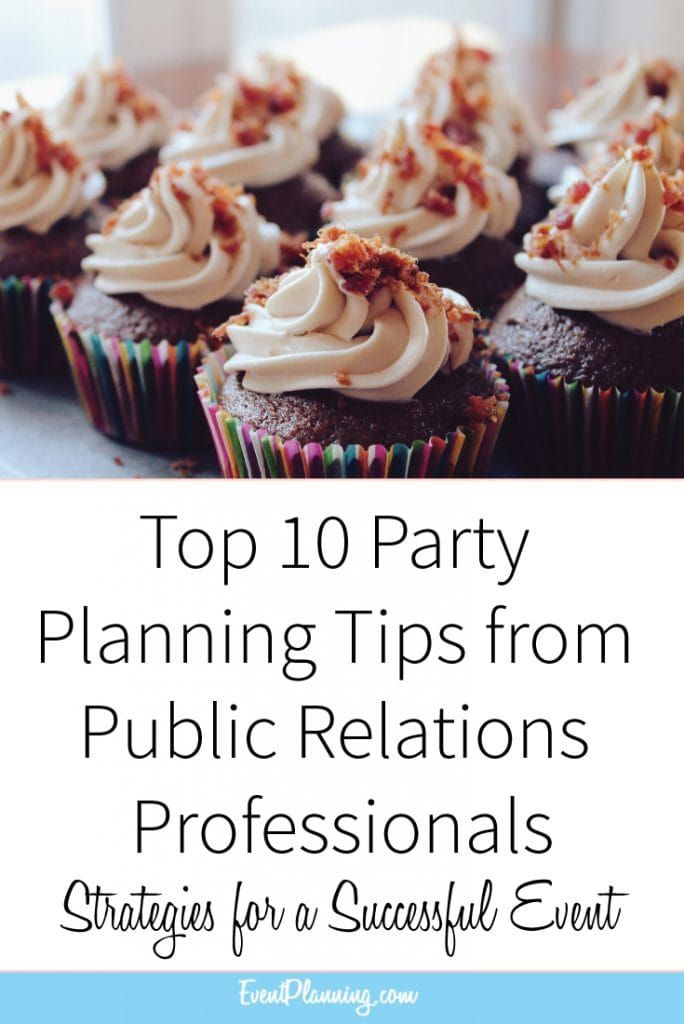 Top 10 Publicist and Public Relations Party Tips