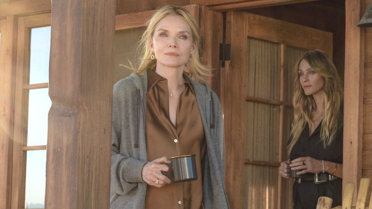 Michelle Pfeiffer as Stacy and Beau Garrett as Abby in the Paramount+ show The Madison. (Photo Credit: Courtesy of Paramount+.)
