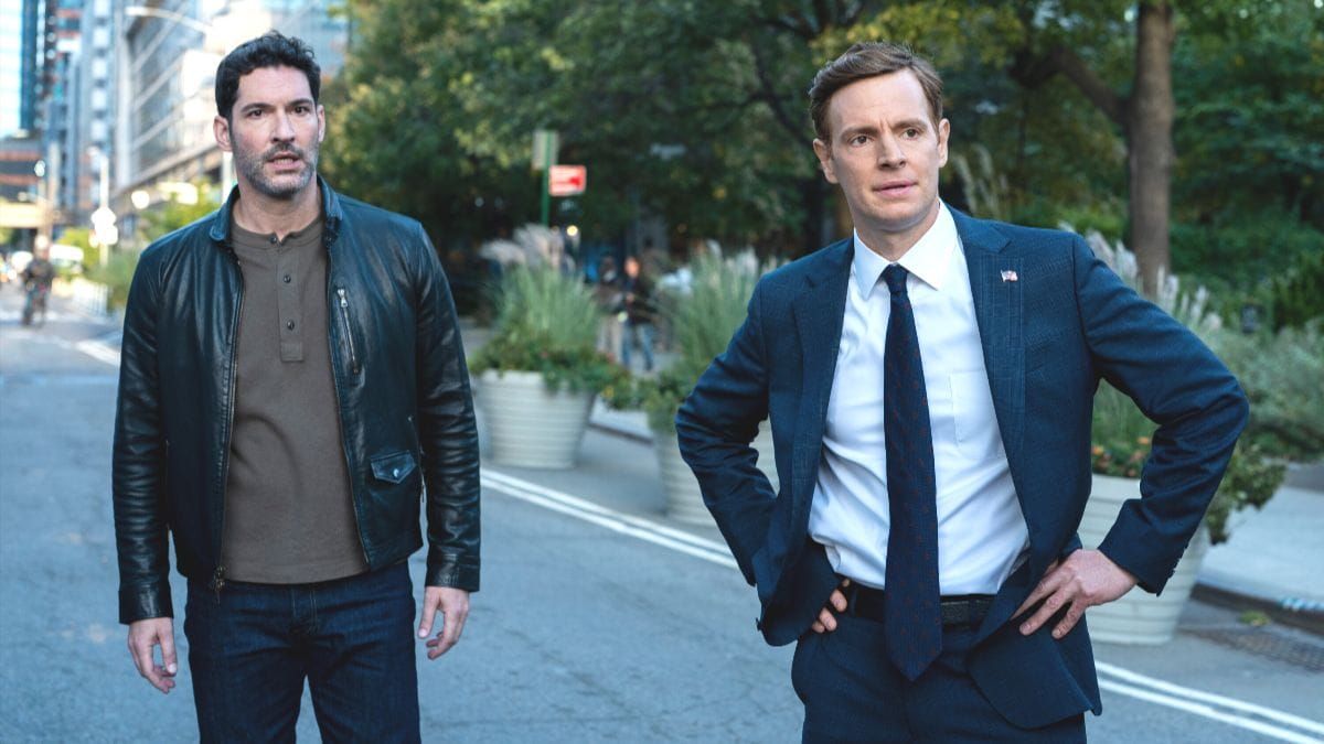 Tom Ellis as Colin Glass and Nick Gehlfuss as Bill Goodman in CIA season 1 episode 4. (Photo Credit: Courtesy of CBS.)