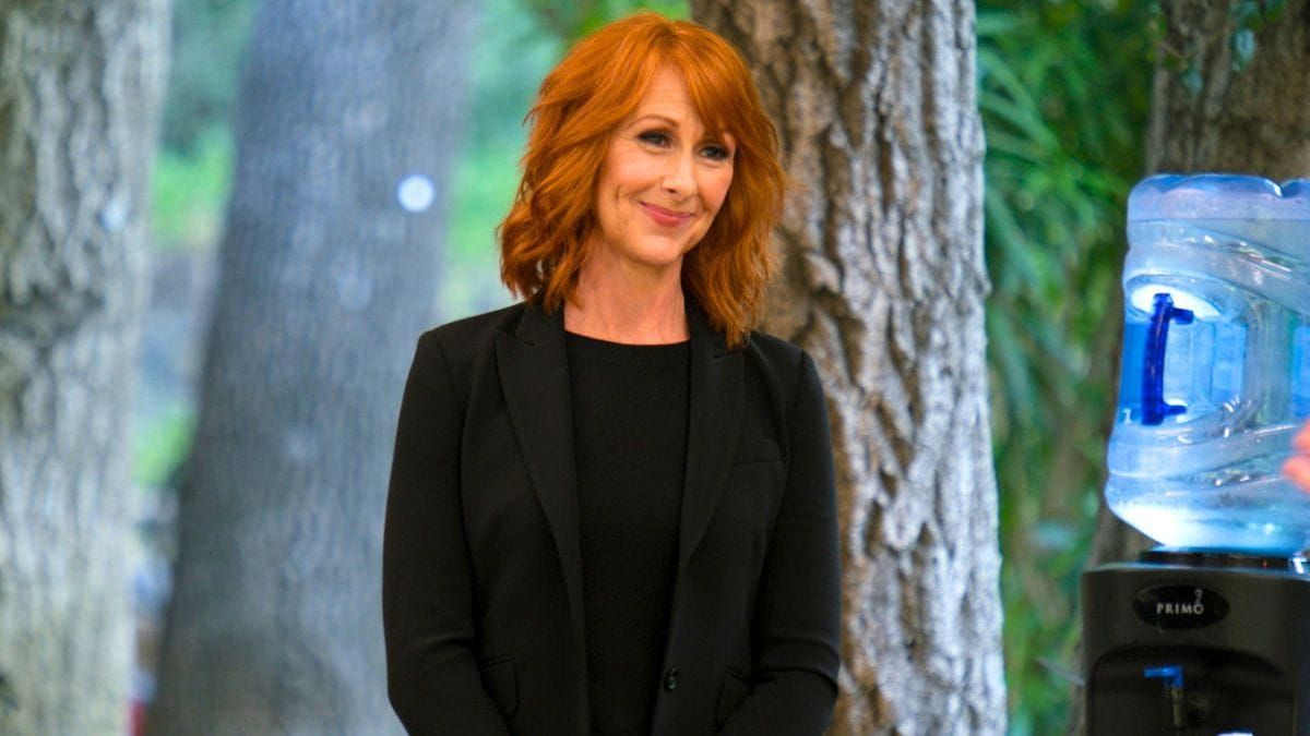 Wendy Braun as Elizabeth Prescott in the Prime Video series Jury Duty Presents: Company Retreat. (Photo Credit: Courtesy of Prime Video.)