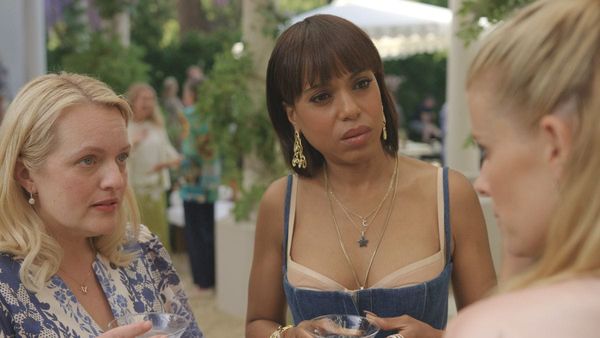 Elisabeth Moss as Mary, Kerry Washington as Eleanor and Kate Mara as Nancy in the Apple TV series Imperfect Women. (Photo Credit: Courtesy of Apple TV.)