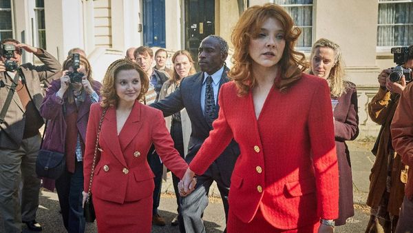 Mia McKenna-Bruce (left) and Natalie Dormer in the BritBox series The Lady. (Photo Credit: Jonathan Ford/Courtesy of BritBox.)