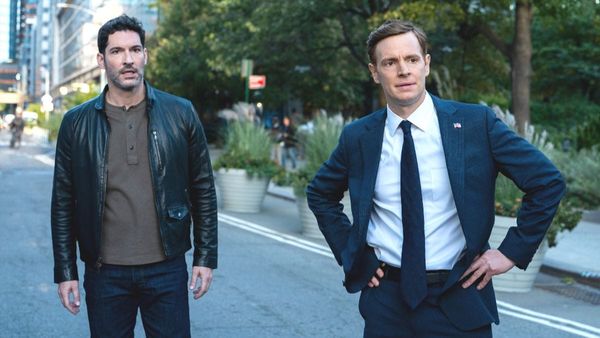 Tom Ellis as Colin Glass and Nick Gehlfuss as Bill Goodman in CIA season 1 episode 4. (Photo Credit: Courtesy of CBS.)