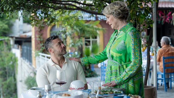 Warren Brown as Joe and Phyllis Logan as Elena in the BritBox series A Taste for Murder. (Photo Credit: Collin Hutton/Courtesy of BritBox.)