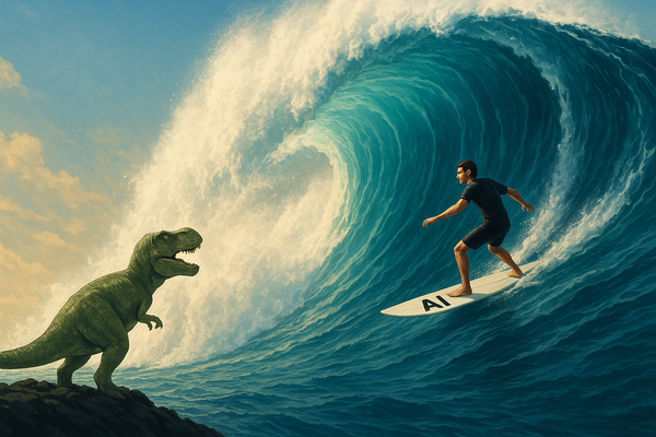 Ride the Wave, Don’t Watch the Crash: Why AI Demands Your Active Engagement