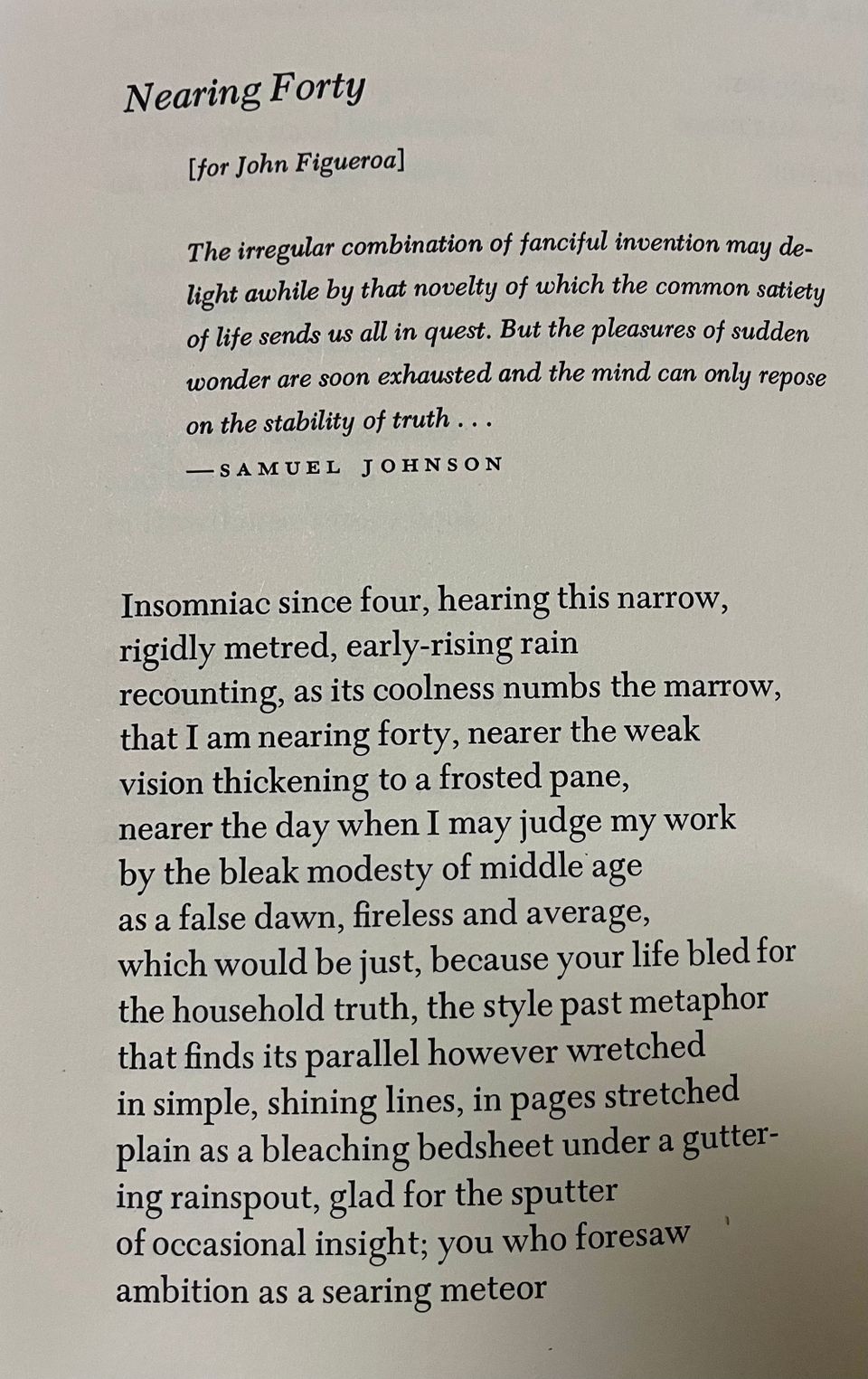 Nearing Forty 27/8/2024