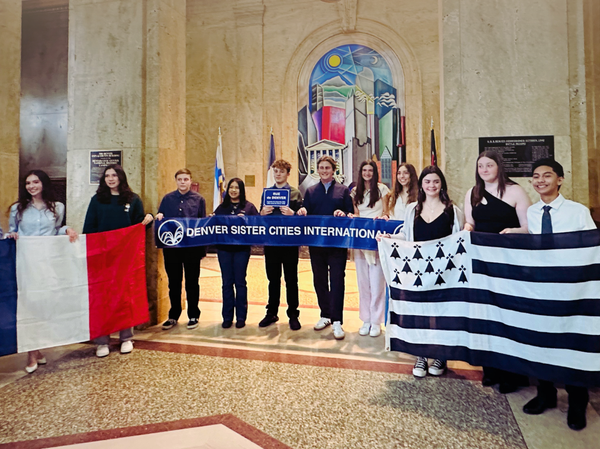 Denver City Council Acknowledges Our Young Ambassadors Student Exchange Brest, France